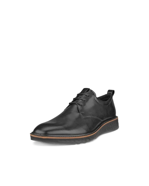 Men's ECCO® ST.1 Hybrid Leather Derby Shoe - Black - M