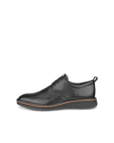 Men's ECCO® ST.1 Hybrid Leather Derby Shoe - Black - O