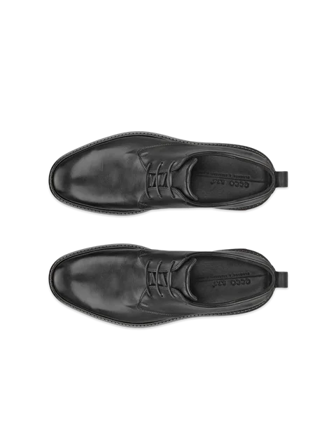 Men's ECCO® ST.1 Hybrid Leather Derby Shoe - Black - Top_Left_Pair