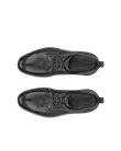 Men's ECCO® ST.1 Hybrid Leather Derby Shoe - Black - Top_Left_Pair