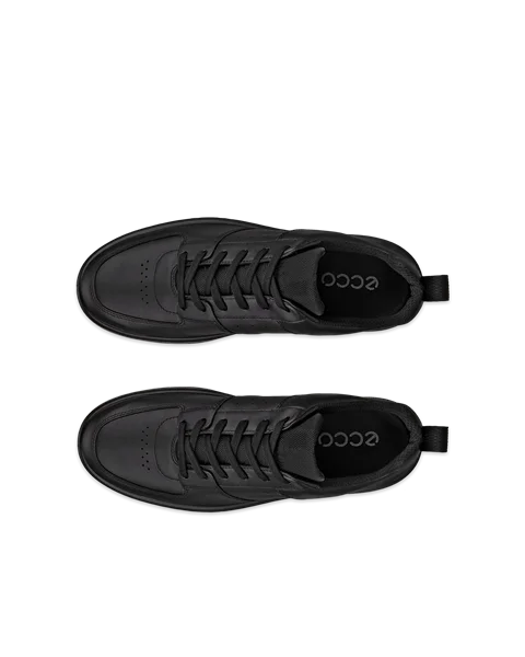 Miesten ECCO® Street 720 nahkainen Gore-Tex-tennari - Musta - Top_Left_Pair