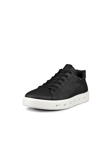 ECCO® Street 720 baskets en cuir Gore-Tex pour homme - Noir - M