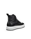 Men's ECCO® Street Ace Leather High-Top Trainer - Black - B