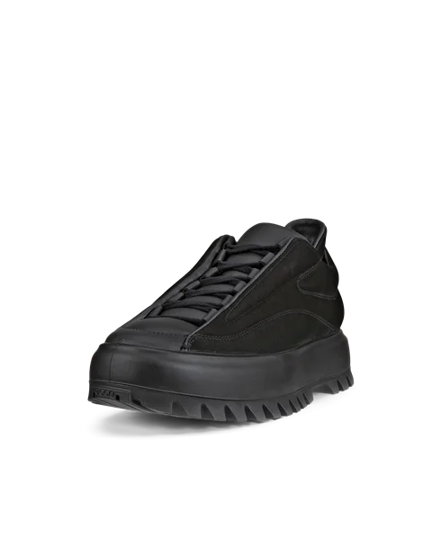 ECCO® Street Ace RAL7000 Heren nubuck sneaker - Zwart - M