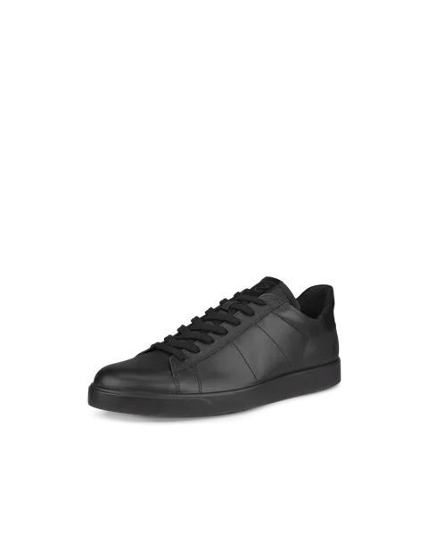 ECCO® Street Lite Heren leren sneaker - Zwart - M