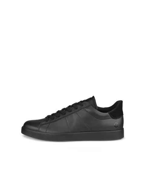 ECCO® Street Lite Heren leren sneaker - Zwart - O
