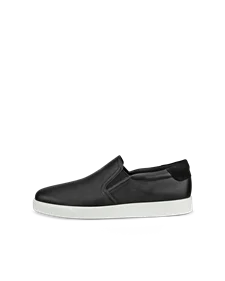 ECCO® Street Lite Herren Slip-On-Sneaker aus Leder - Schwarz - O