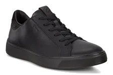 ECCO® Street Tray Gore-Tex sneakers i læder til herrer - Sort - Nfh