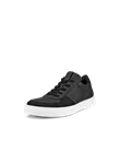 ECCO® Street Tray Heren leren sneaker - Zwart - M