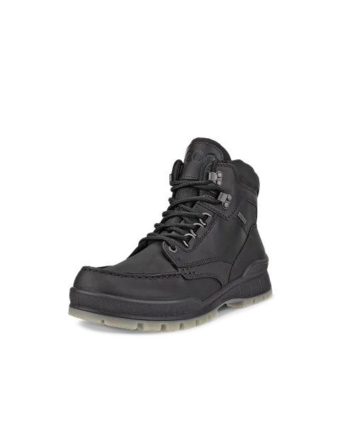 ECCO® Track 25 chaussures de plein air mi-hautes en cuir Gore-Tex pour homme - Noir - M