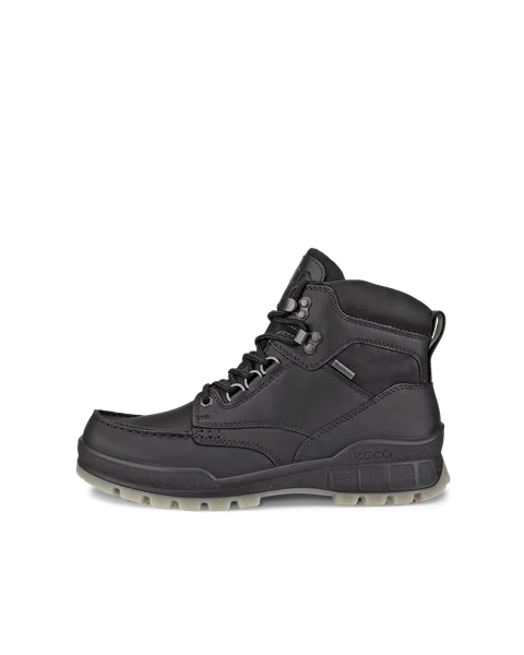 Men's ECCO® Track 25 Leather Gore-Tex Mid-Cut Outdoor Boot - Black - O