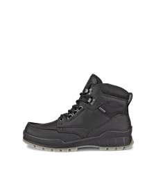Men's ECCO® Track 25 Leather Gore-Tex Mid-Cut Outdoor Boot - Black - O