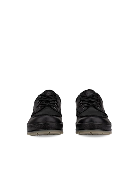 Men's ECCO® Track 25 Leather Gore-Tex Outdoor Trainer - Black - Front_Pair