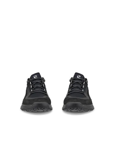 Men's ECCO® ULT-TRN Low Nubuck Waterproof Hiking Shoe - Black - Front_Pair