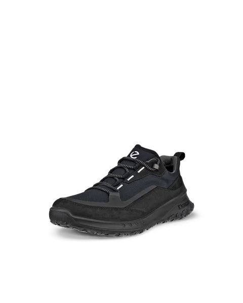 Men's ECCO® ULT-TRN Low Nubuck Waterproof Hiking Shoe - Black - M