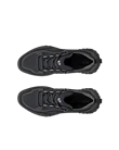 Men's ECCO® ULT-TRN Low Nubuck Waterproof Hiking Shoe - Black - Top_Left_Pair