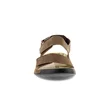 ECCO® Cozmo Heren nubuck sandaal met twee bandjes - Bruin - Front