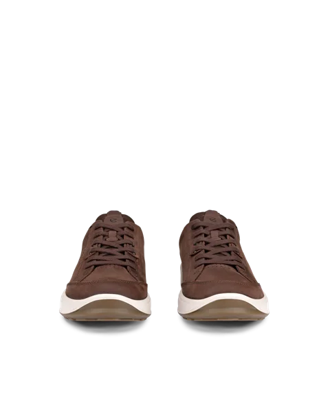 ECCO® Byway 2.0 chaussures imperméable en nubuck pour homme - Marron - Front_Pair