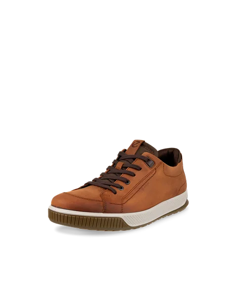 Men's ECCO® Byway Tred Nubuck Gore-Tex Lace-Up Shoe - Brown - M