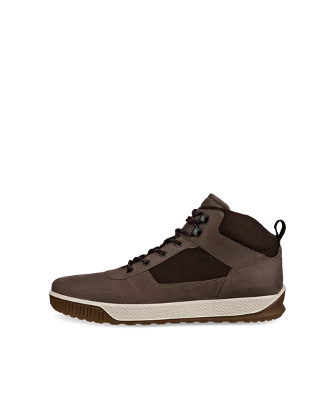 Men's ECCO® Byway Tred Nubuck Outdoor Ankle Boot - Brown - O