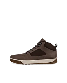 Men's ECCO® Byway Tred Nubuck Outdoor Ankle Boot - Brown - O