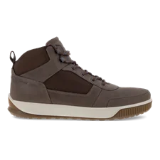 Men's ECCO® Byway Tred Nubuck Outdoor Ankle Boot - Brown - Outside
