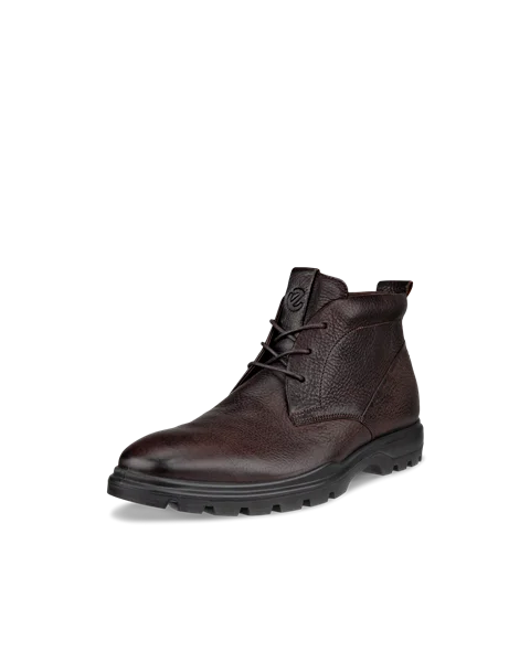 Men's ECCO® Citytray Avant Leather Chukka Boot - Brown - M