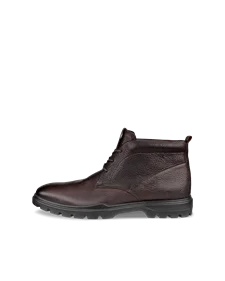 Men's ECCO® Citytray Avant Leather Chukka Boot - Brown - O