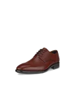 Men's ECCO® Citytray Leather Derby Shoe - Brown - M