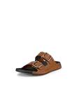 ECCO® Cozmo herre sandaler spenne og to stropper skinn - brun - M