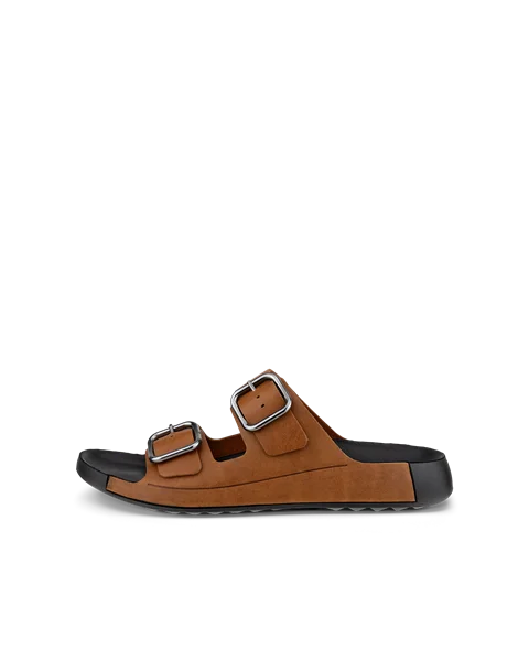 ECCO® Cozmo herre sandaler spenne og to stropper skinn - brun - O