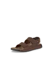 Pánske nubukové sandále 2 remienky ECCO® Cozmo - Hnedá - M