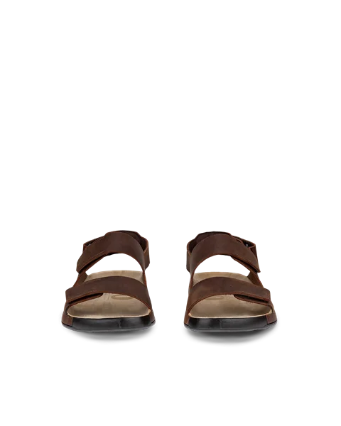 ECCO® Cozmo férfi kétpántos nubukbőr szandál - Barna - Front_Pair