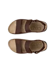 ECCO® Cozmo férfi kétpántos nubukbőr szandál - Barna - Top_Left_Pair