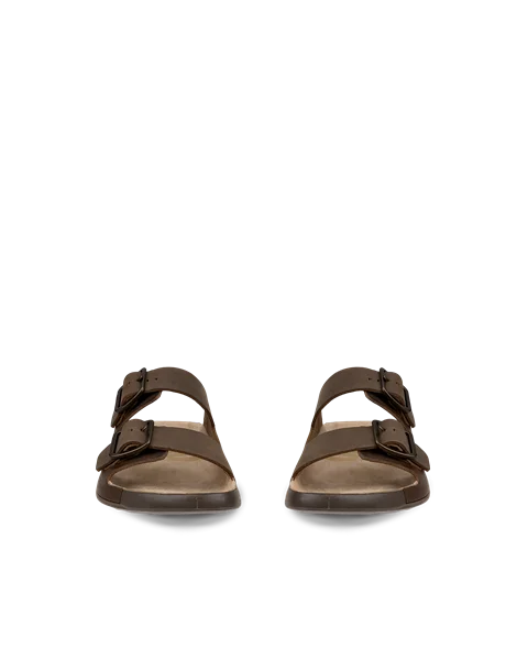ECCO® Cozmo herre sandal to stropper nubuk - brun - Front_Pair