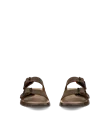 ECCO® Cozmo herre sandal to stropper nubuk - brun - Front_Pair