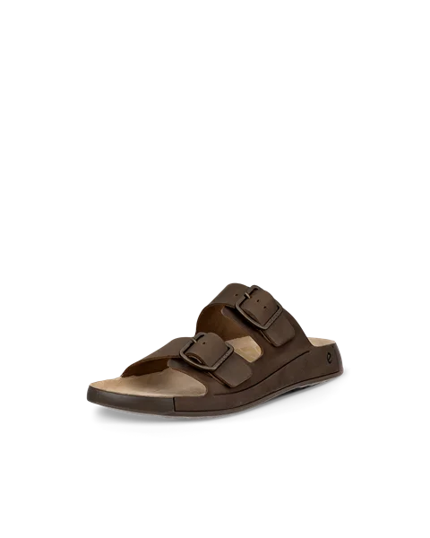 ECCO® Cozmo herre sandal to stropper nubuk - brun - M