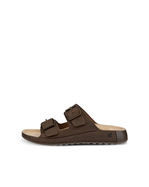 ECCO® Cozmo herre sandal to stropper nubuk - brun - O