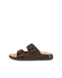 ECCO® Cozmo herre sandal to stropper nubuk - brun - O