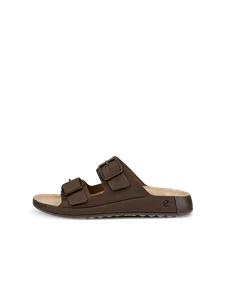 ECCO® Cozmo sandale en nubuck deux brides pour homme - Marron - O