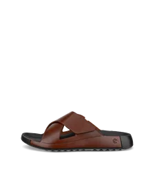 Chinelos couro homem ECCO® Cozmo - Castanho - O