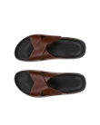 ECCO® Cozmo Herren Lederpantolette - Braun - Top_Left_Pair