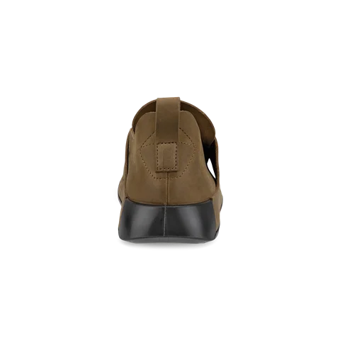 Pánska nubuková šnurovacia obuv ECCO® Cozmo Shoe - Hnedá - Heel