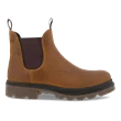 Men's ECCO® Grainer Nubuck Chelsea Boot - Brown - Outside