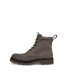 ECCO® Grainer bottes de pluie en daim à lacet pour homme - Marron - O