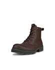 Men's ECCO® Grainer Leather Lace-Up Boot - Brown - M