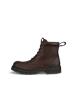 Men's ECCO® Grainer Leather Lace-Up Boot - Brown - O
