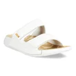 Damskie skórzane sandały z paskami ECCO® Cozmo 60 - Biały - Main