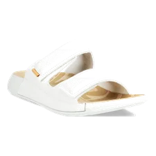 ECCO® Cozmo 60 sandale en cuir deux brides pour femme - Blanc - Main
