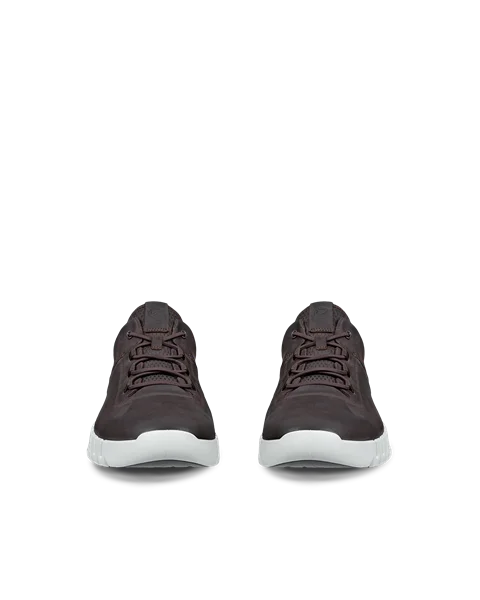 ECCO® Gruuv baskets en nubuck pour homme - Marron - Front_Pair